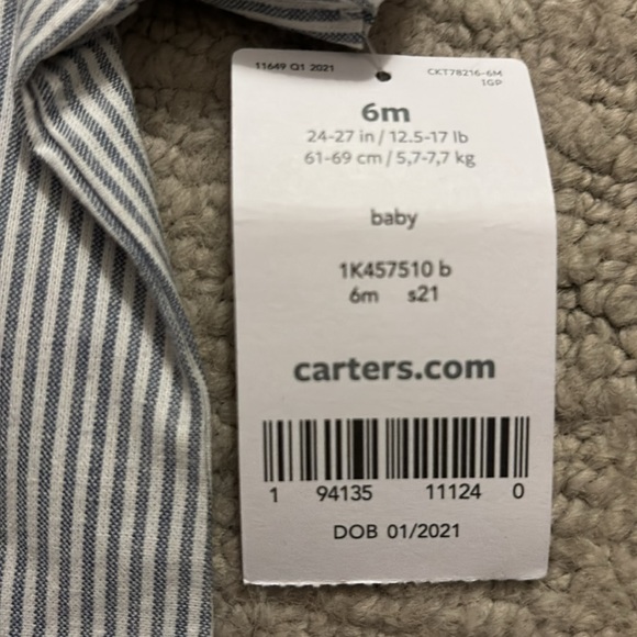 NWT - Carters boy outfit  (great for Easter!) - Picture 2 of 3
